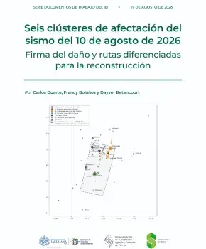 Seis clústeres de afectación del sismo del 10 de agosto de 2026