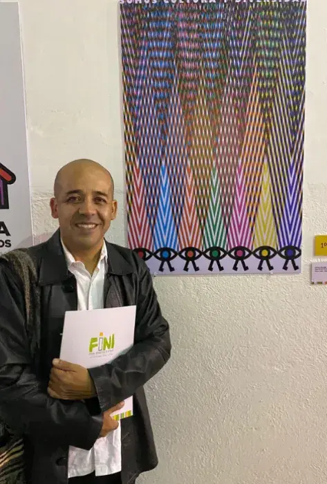 Profesor javeriano gana premio internacional de cartel en el FINI 2026